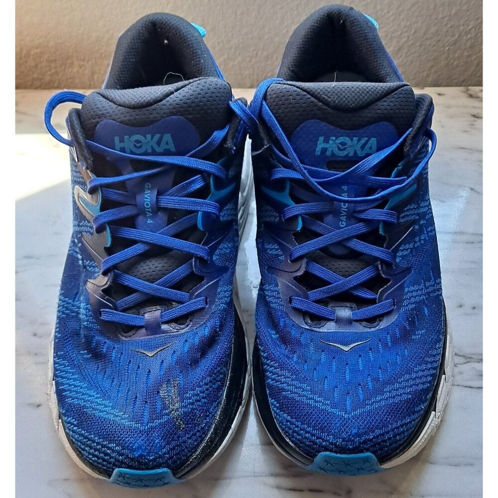 Hoka One One Men's Gaviota 4 Blue Graphite Shoe Sneaker, Size 12D - 1123198 BBGP